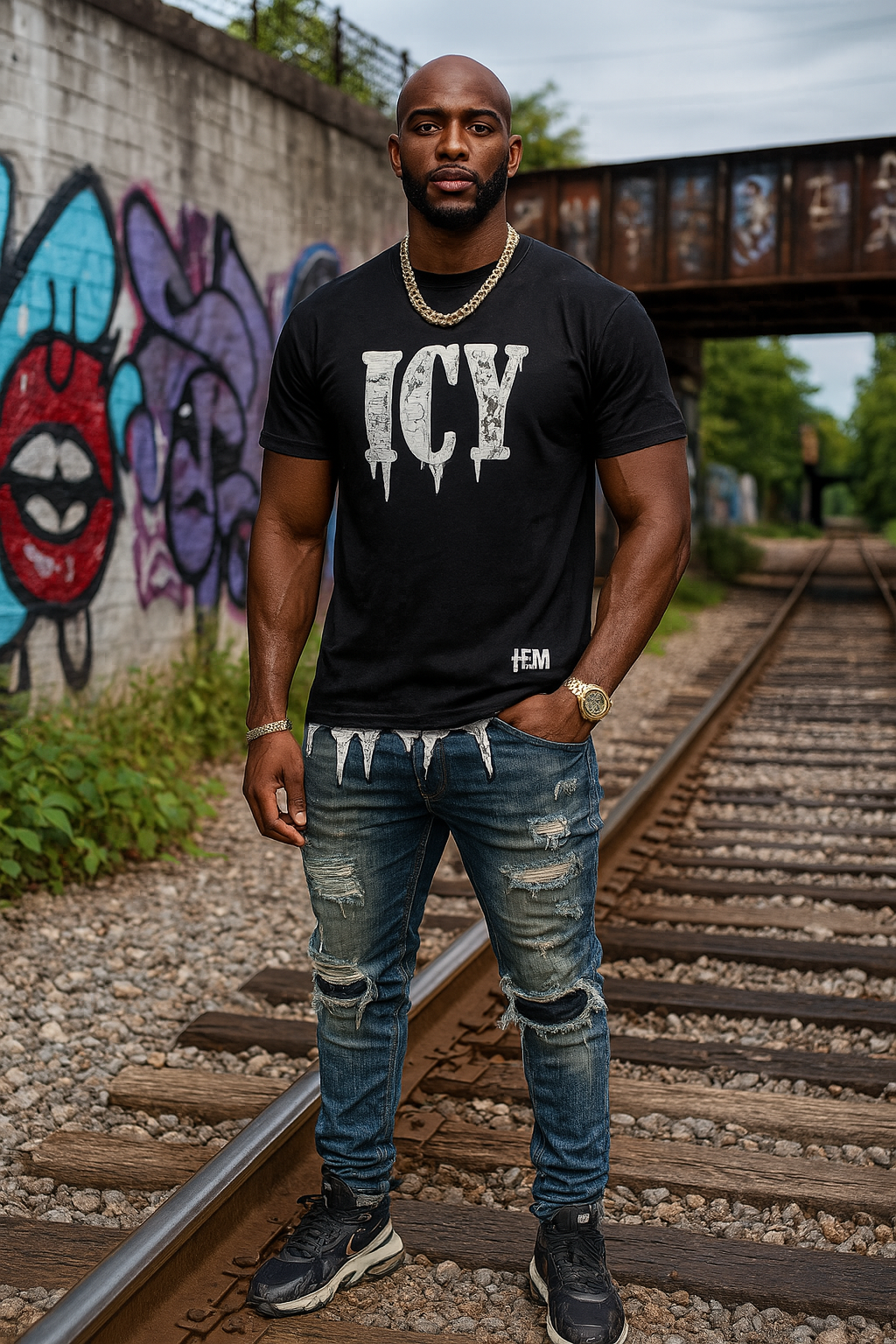 ICY Hem Drip Trademark "Icicle" Shirt Cut
