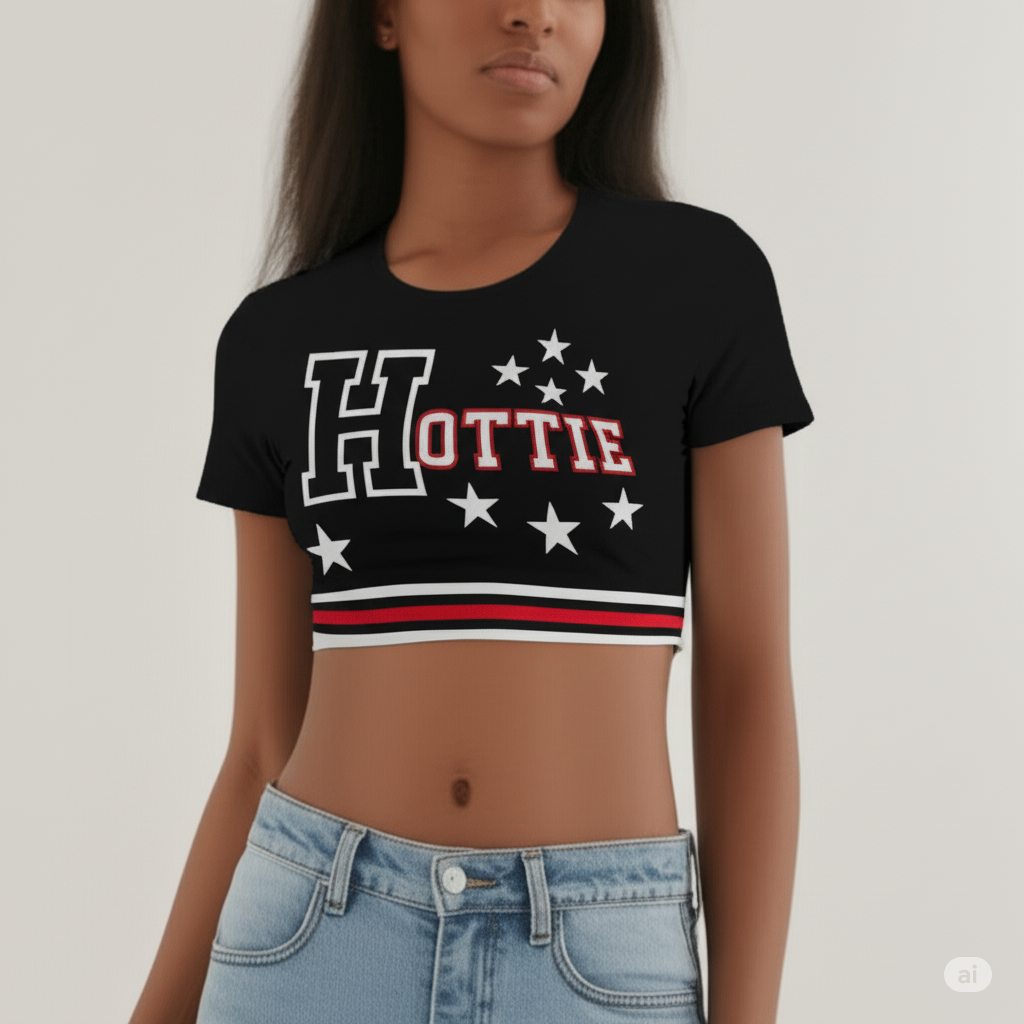 Hottie Fab Rich Varsity Crop