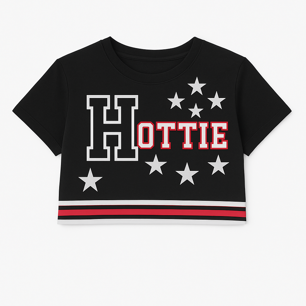 Hottie Fab Rich Varsity Crop