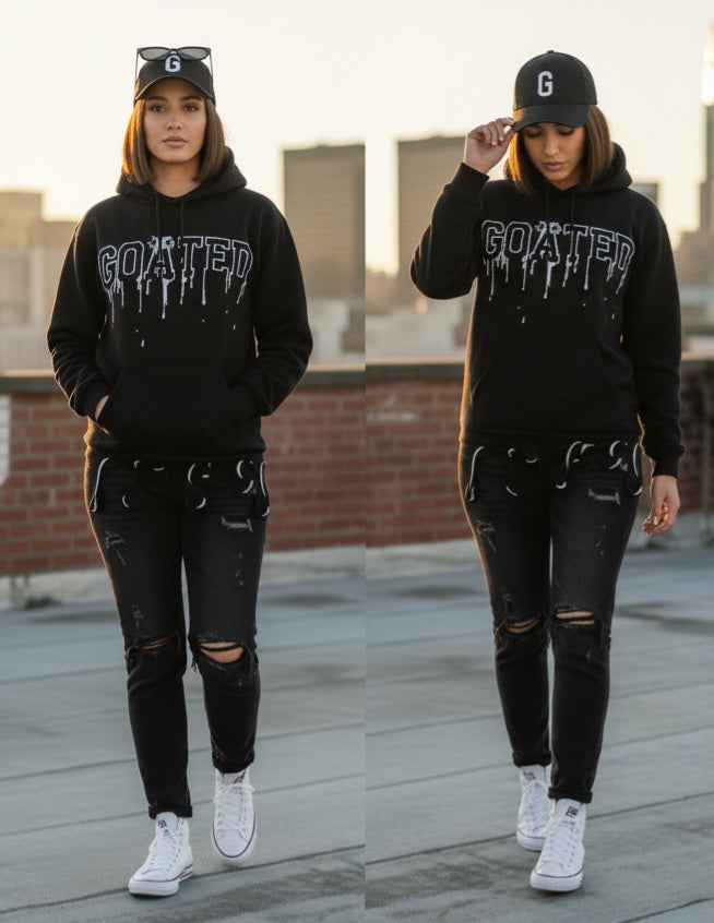 GOATED Hem Drip Unisex Hoodie