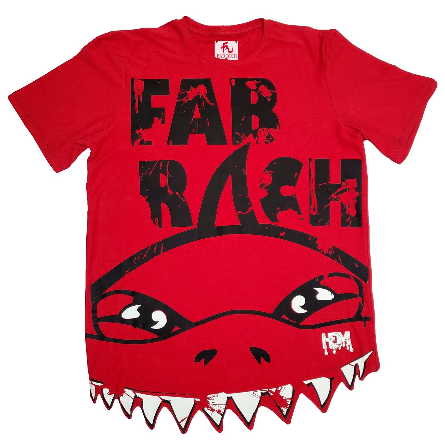 Shark Hem Drip Trademark "Bite" Shirt Cut