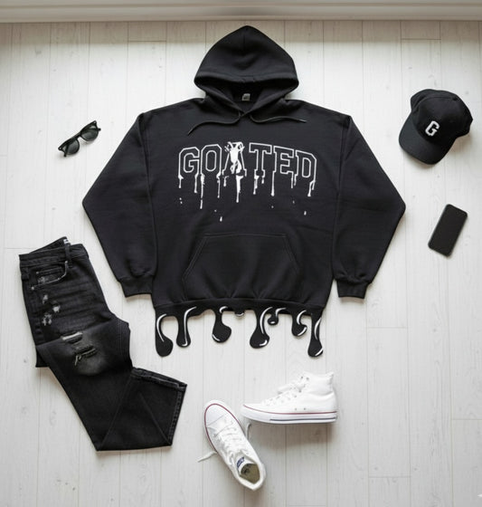 GOATED Hem Drip Unisex Hoodie