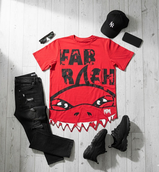 Shark Hem Drip Trademark "Bite" Shirt Cut