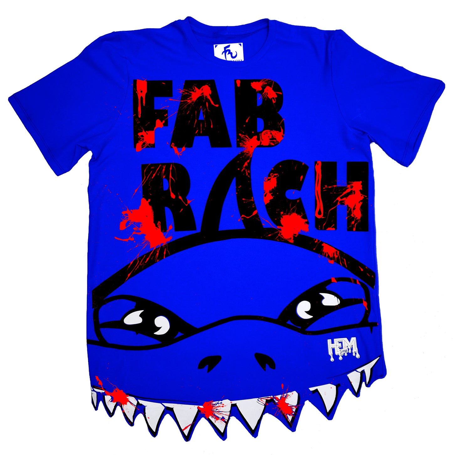 Shark Hem Drip Trademark "Bite" Shirt Cut