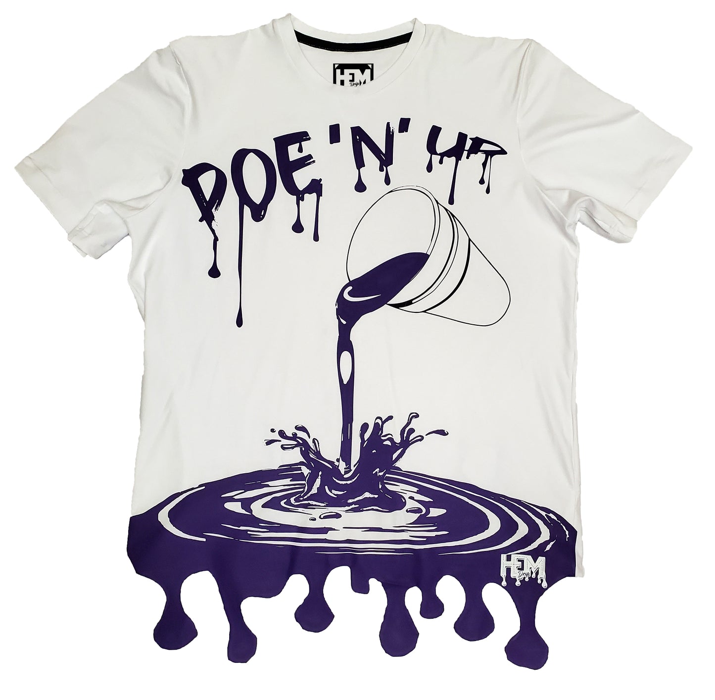 Poe N Up Hem Drip Trademark "Drip" Shirt Cut